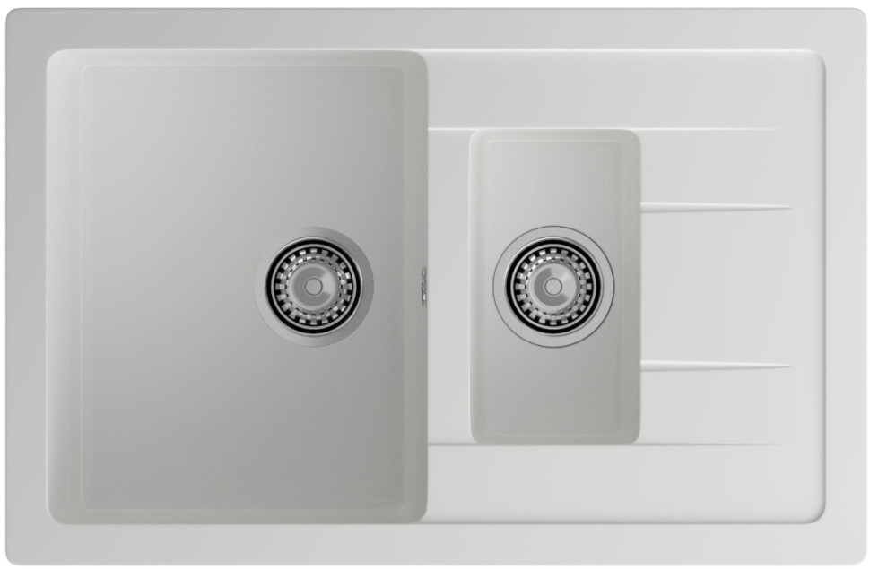 Кухонная мойка GranFest GF-Q775KL (иней)