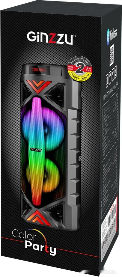 Колонка для вечеринок Ginzzu GM-236