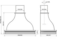 Вытяжка Elikor Аркада Валенсия 60П-650-П3Д (белый муар/дуб неокрашенный)