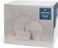 Набор тарелок Bronco Choice White 191-363