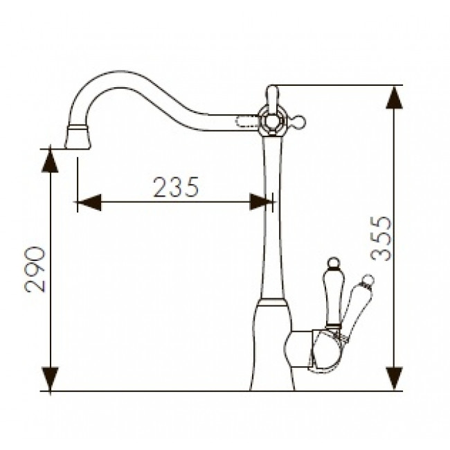 Смеситель Kaiser Vincent 31944 (хром)
