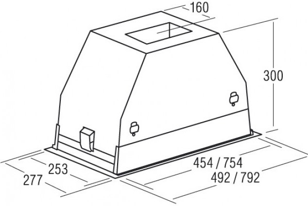 Вытяжка CATA GC Dual A 75 XGWH/D