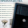 Кухонная мойка Saniteco Fortis (черный)