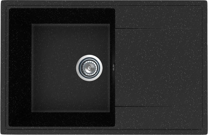 Кухонная мойка Mixline ML-GMU07 556736 (черный камень)