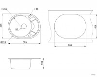 Кухонная мойка Granula 5802