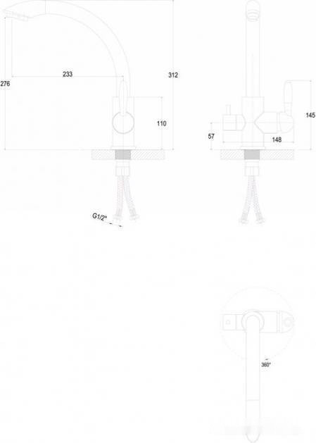 Смеситель Paulmark Essen Es213001-308 (черный)