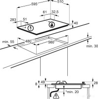 Варочная панель Electrolux CGS6436BX
