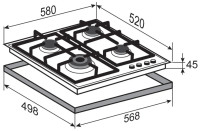 Варочная панель Zigmund &amp; Shtain MN 199.61 W