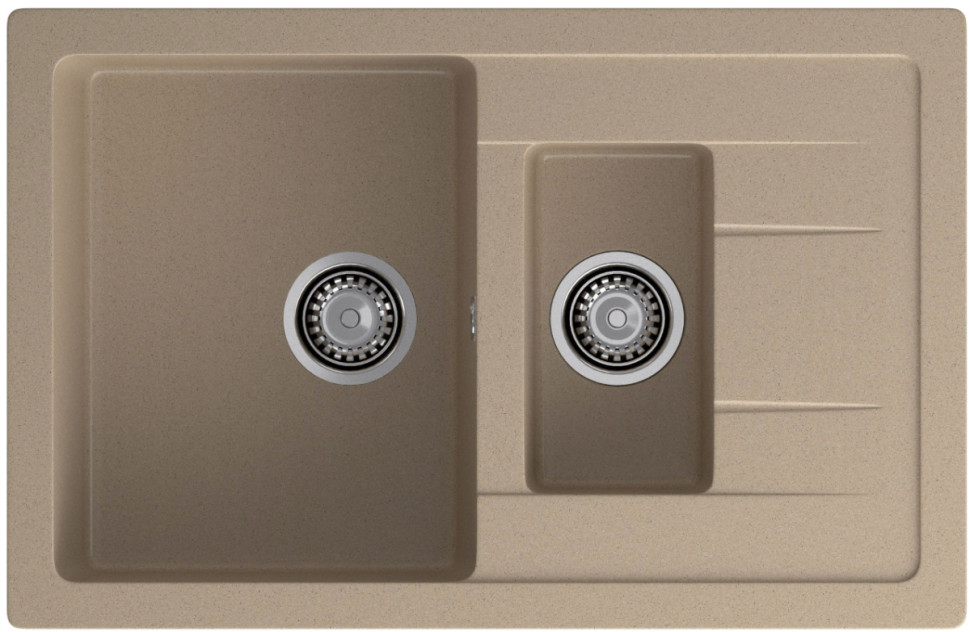 Кухонная мойка GranFest GF-Q775KL (песочный)