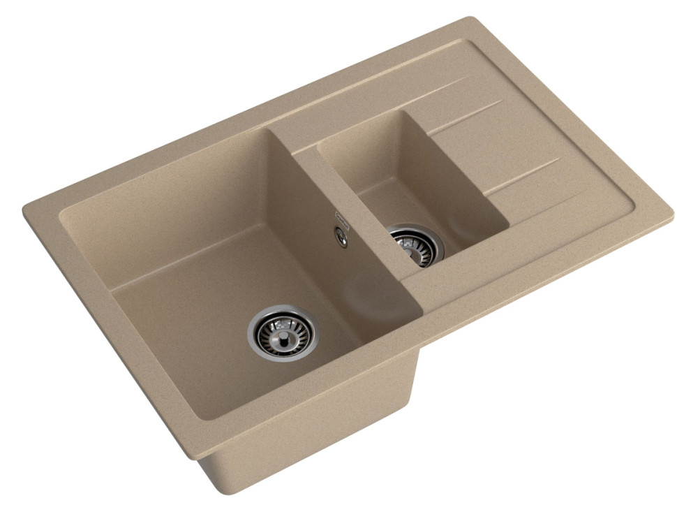 Кухонная мойка GranFest GF-Q775KL (песочный)