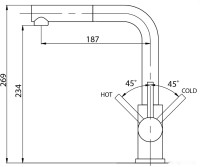 Смеситель AquaSanita Modus 2383 710 (белый)