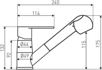 Смеситель Ferro Algeo BAG8