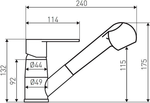 Смеситель Ferro Algeo BAG8