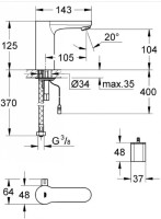 Смеситель Grohe Eurosmart Cosmopolitan E 36327000