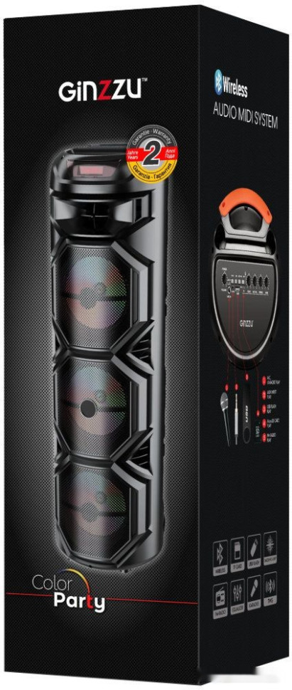 Колонка для вечеринок Ginzzu GM-239