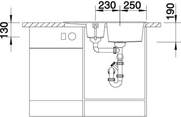 Кухонная мойка Blanco Metra 6S Compact жасмин