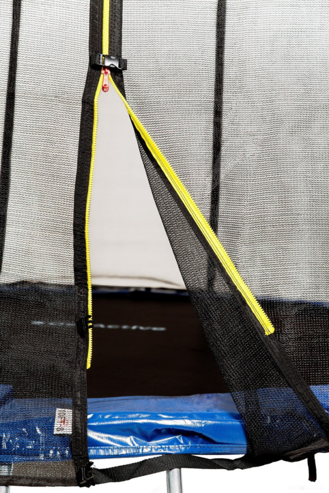 Батут GetActive Jump 10ft - 312 см с лестницей, внешней сеткой (синий)