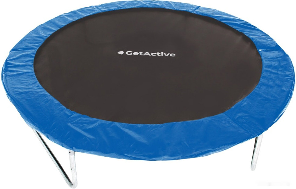 Батут GetActive Jump 10ft - 312 см с лестницей, внешней сеткой (синий)