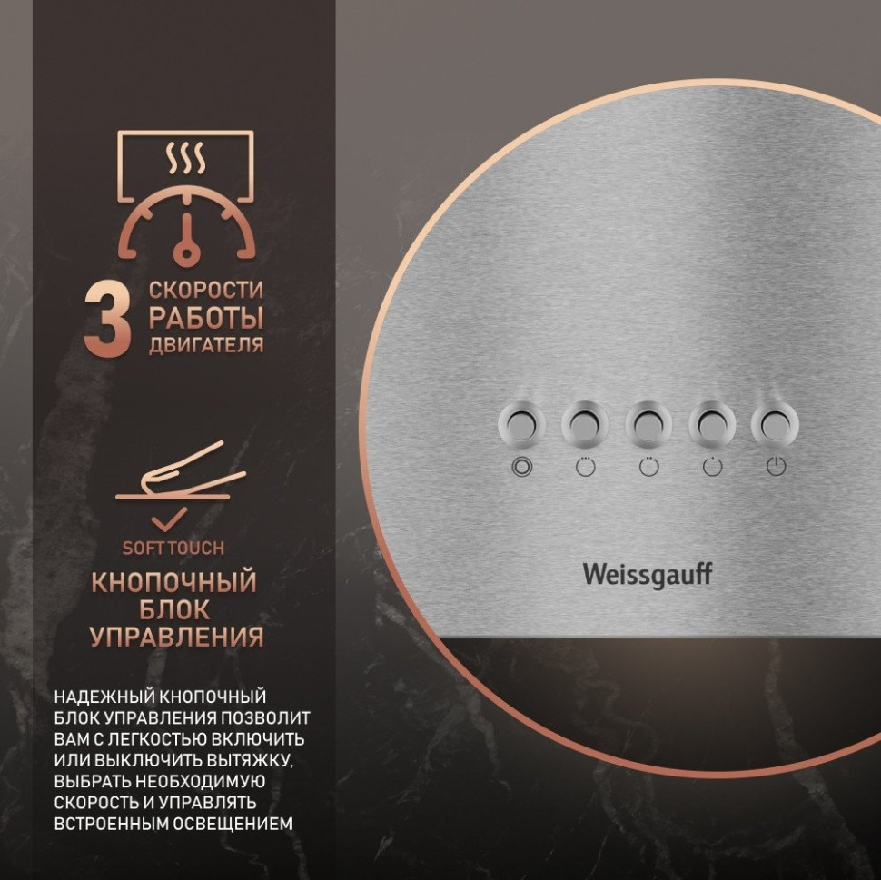 Вытяжка Weissgauff Box 40 PB Inox