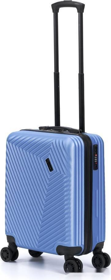 Чемодан-спиннер Torber T1919S 55 см (синий)