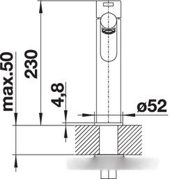 Смеситель Blanco Ambis 523118 (нержавеющая сталь)