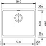 Кухонная мойка Franke KBG 110-50 белая