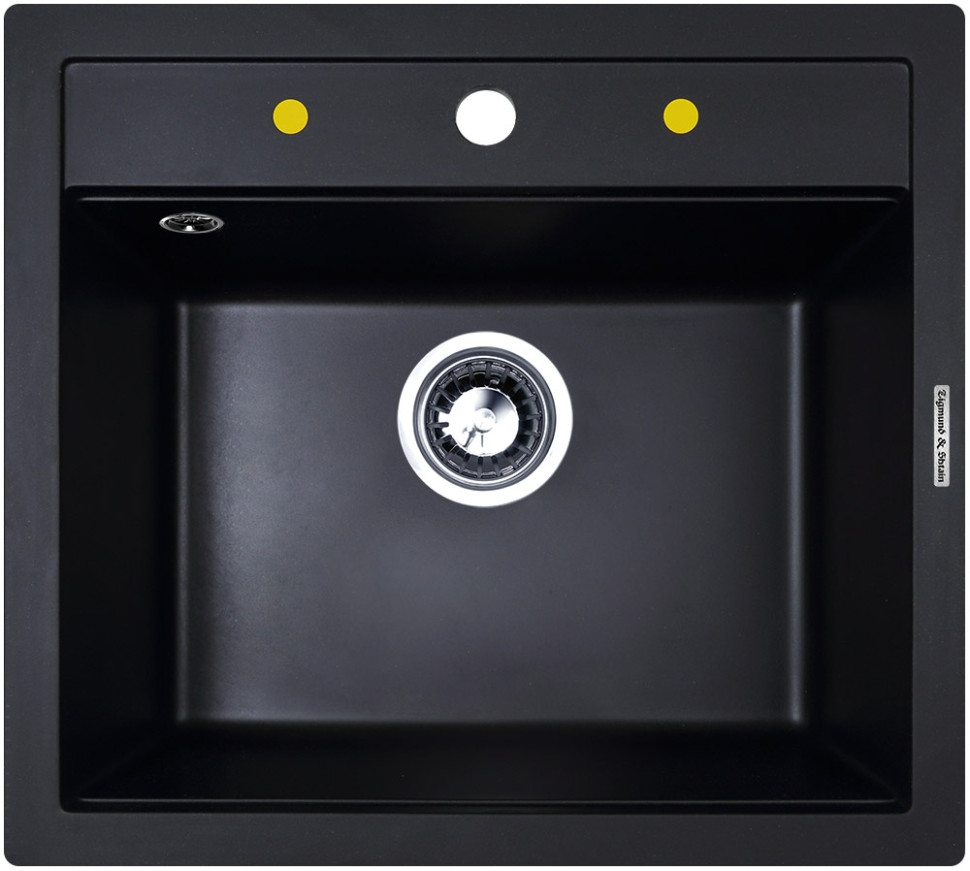 Кухонная мойка Zigmund & Shtain PLATZ 560 (Черный базальт)