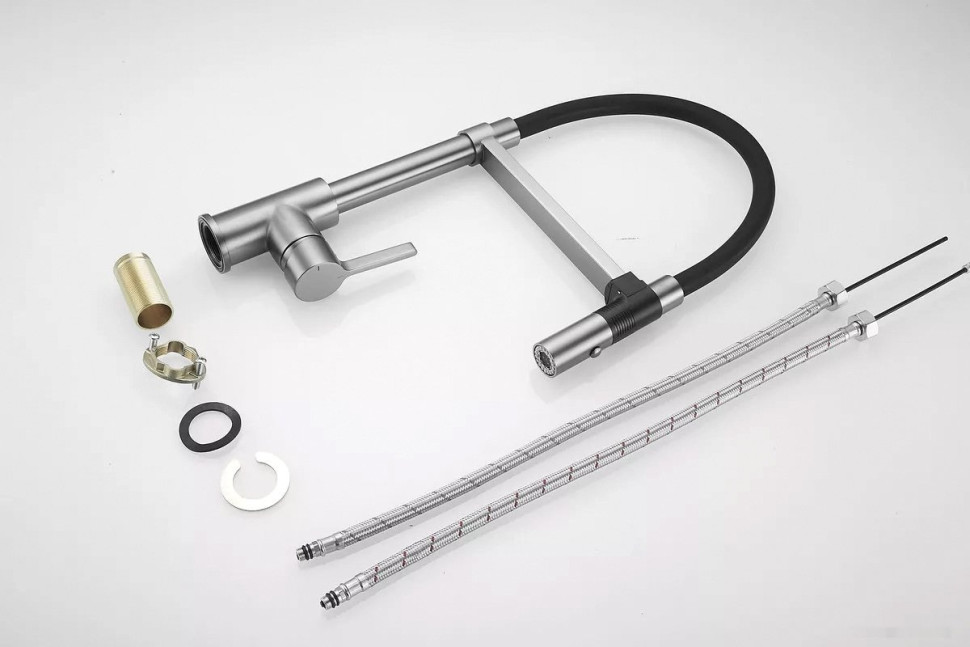 Смеситель Rose R133T (оружейная сталь)