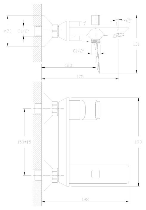 Смеситель Rossinka Silvermix RS27-31