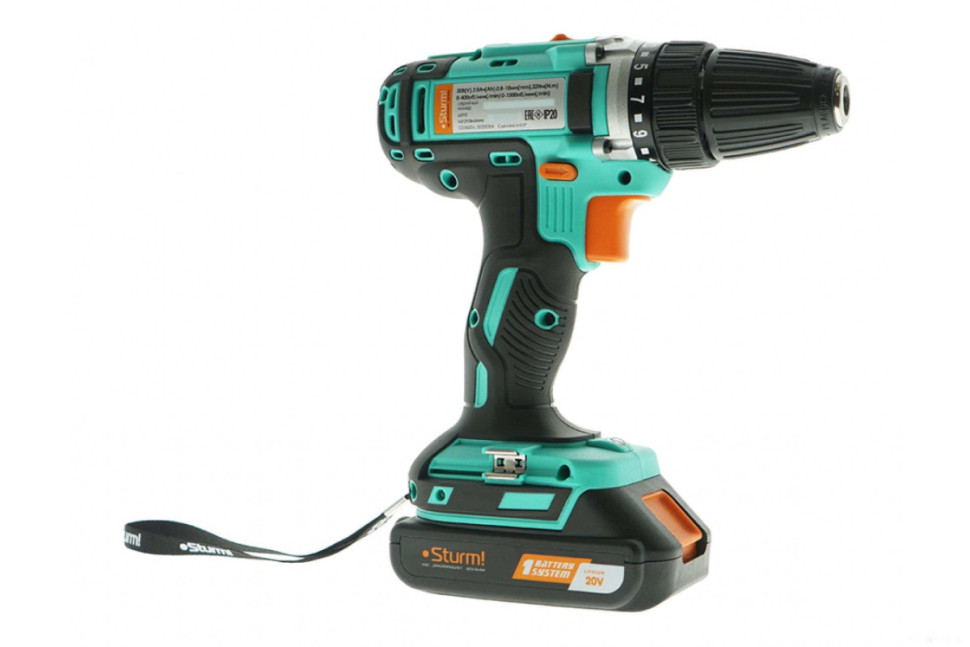 Дрель-шуруповерт Sturm CD3620 (с 2-мя АКБ, кейс)