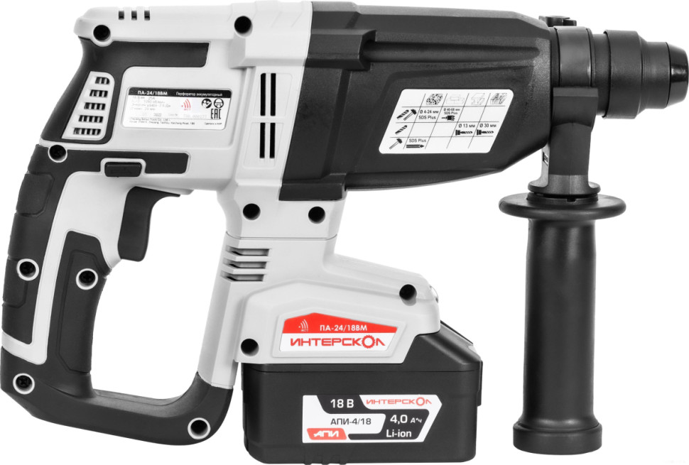 Перфоратор Интерскол ПА-24/18ВM (без АКБ, кейс)