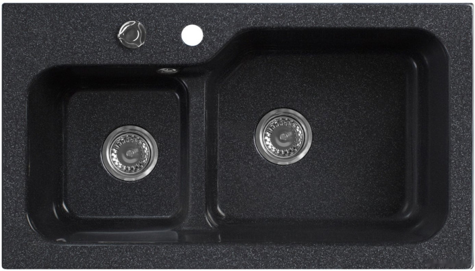 Кухонная мойка Belux SG-REC-DUO 8045 (черный)