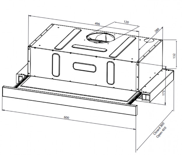 Вытяжка Schtoff Strelka 60 Inox