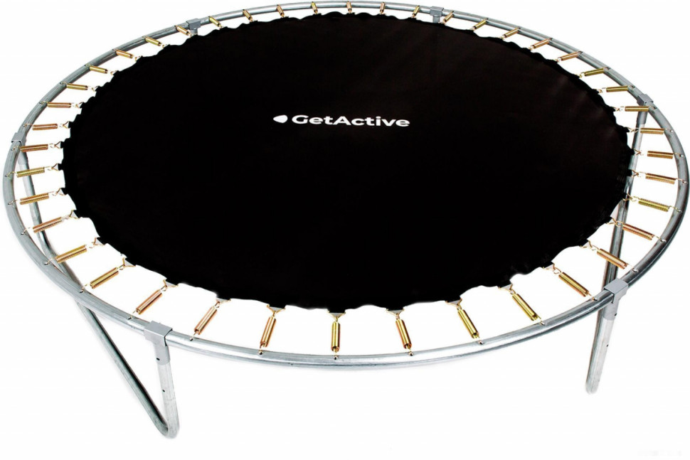 Батут GetActive Jump 8ft - 252 см с лестницей, внешней сеткой (синий)