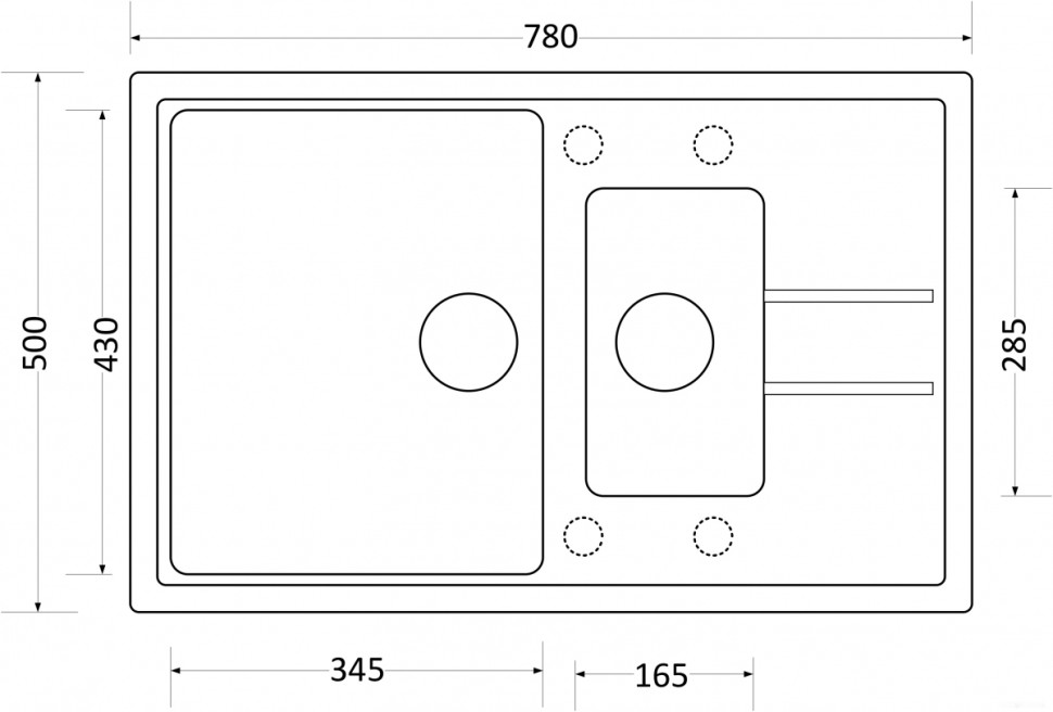 Кухонная мойка Zorg Luka 102 (слоновая кость)