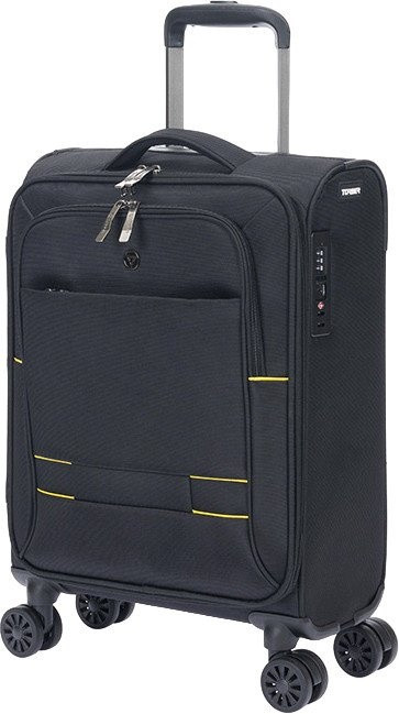Чемодан-спиннер Torber Brosno T1901S (черный)