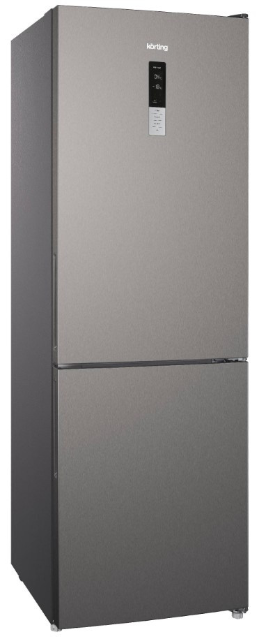 Холодильник с морозильником Korting KNFC 61869 X