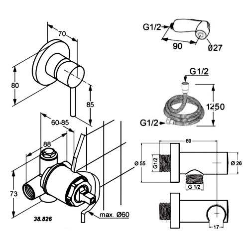 Смеситель Kludi Bozz