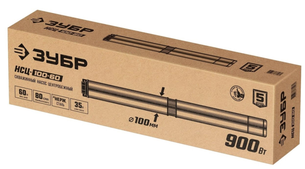 Скважинный насос ЗУБР НСЦ-100-60