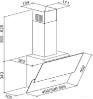 Вытяжка ZorG Technology Kent 700 60 S (сенсор) белая