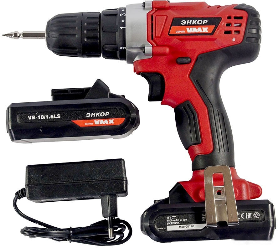 Дрель-шуруповерт Энкор VDS-10/18LS