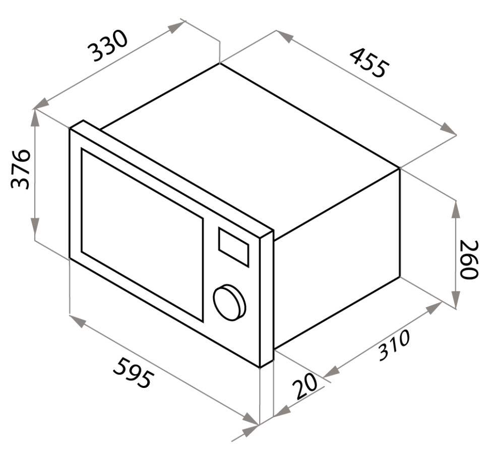Микроволновая печь Maunfeld JBMO.20.5ERBG