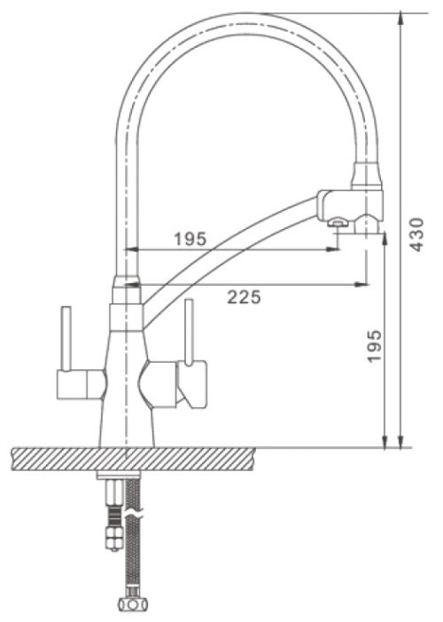Смеситель Gappo G4398-1