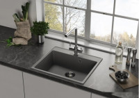 Кухонная мойка Ulgran QUARTZ Forte 580-07 (уголь)