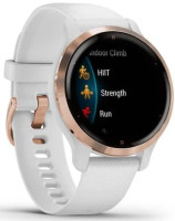 Умные часы Garmin Venu 2S (розовое золото/белый)
