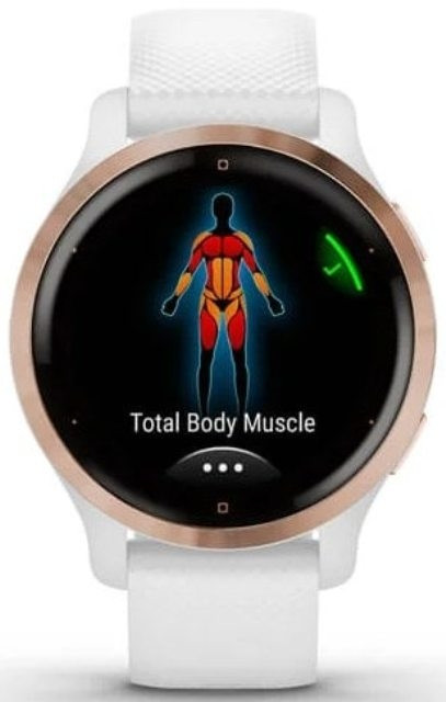 Умные часы Garmin Venu 2S (розовое золото/белый)