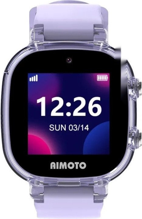 Умные часы с наушниками Aimoto Crystal 4G (сиреневый)