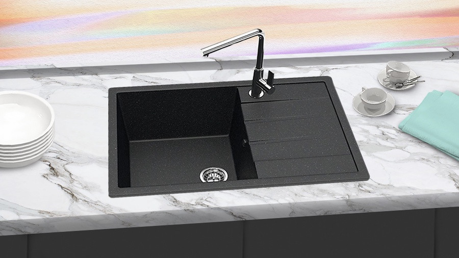 Кухонная мойка Berge BR-7603 (черный)