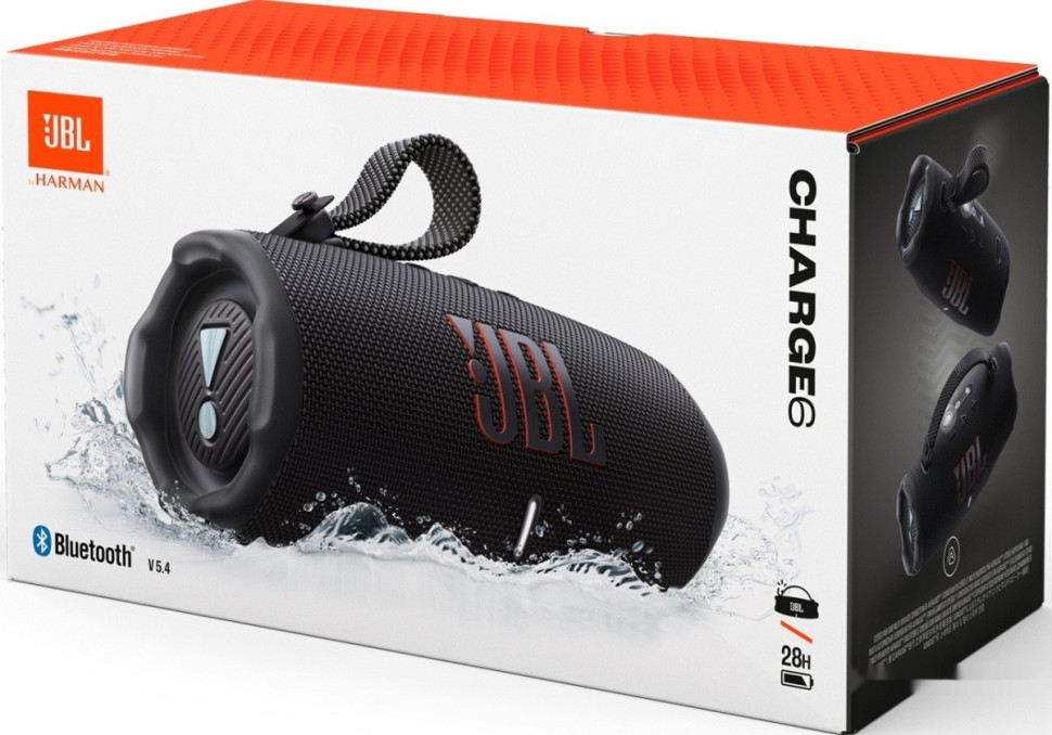 Портативная акустика JBL Charge 6 (черный)