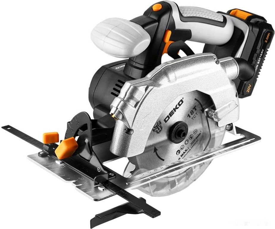 Дисковая (циркулярная) пила Deko DKCS20 Laser 063-4205 (с 1-им АКБ)